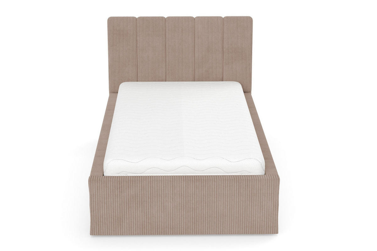 POLSTERBETT BELLA 90/200 cm in Cord Beige - Beige, Holz/Holzwerkstoff (90/200cm) - Deine Möbel 24