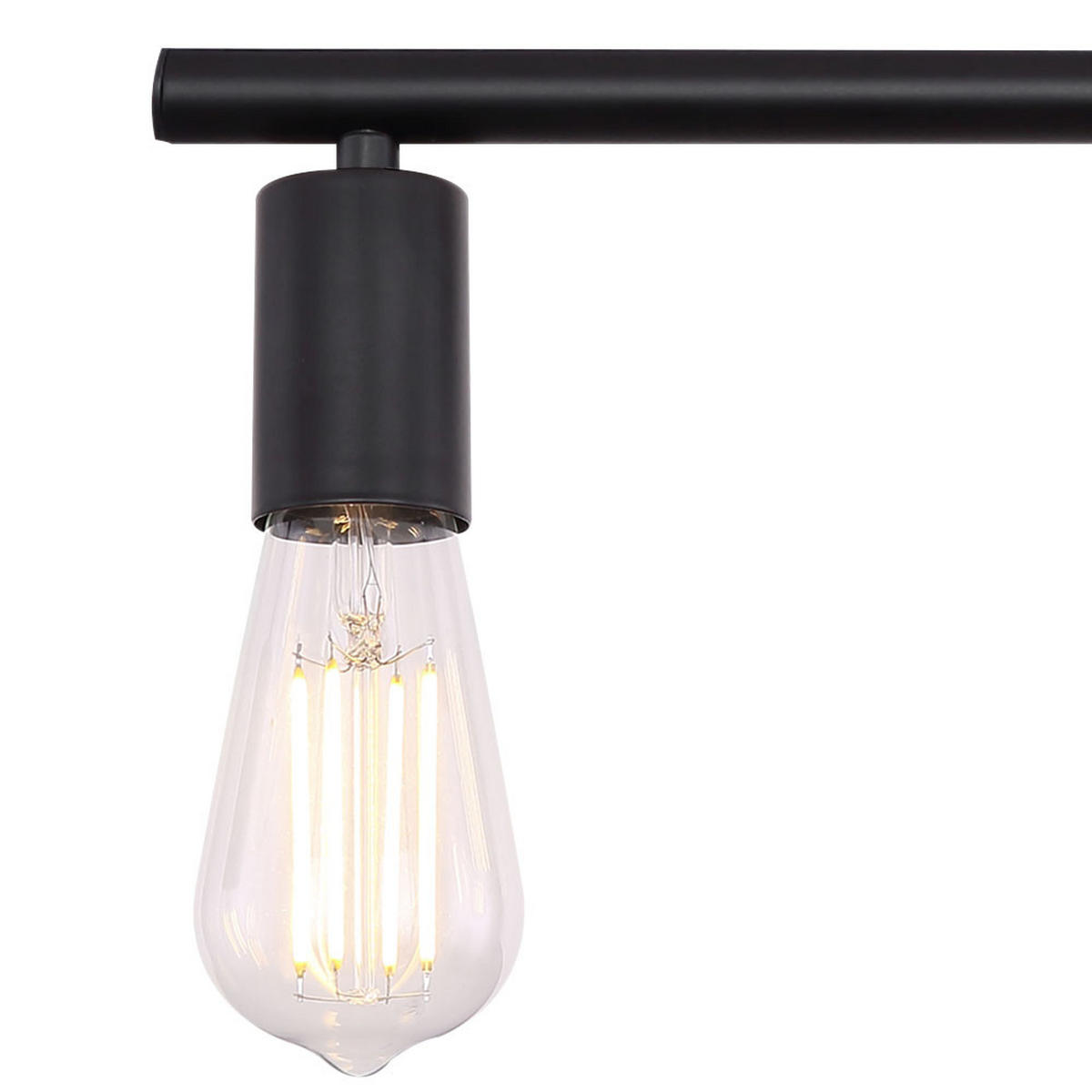 HÄNGELEUCHTE Metall Schwarz MARTHA - Schwarz, Metall (80/5.2/120cm) - Globo Lighting