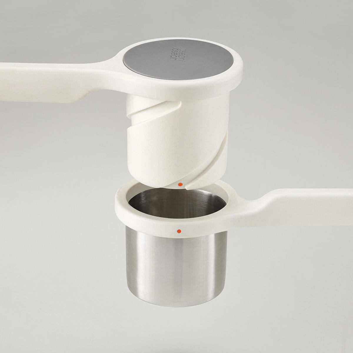 PÜREEQUETSCHMASCHINE Kartoffelpresse Helix - Weiß, Metall (10/10/27cm) - Kela