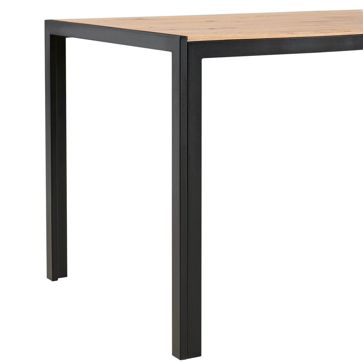 ESSTISCH, schwarz - Schwarz, Holz (140/80/76cm) - Oviala