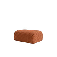HOCKER, Sitzhocker, Chenille-Stoff Cremona, Kupfer, GRETA - Kupferfarben, Holz (91/40/89cm) - Kaiser Möbel