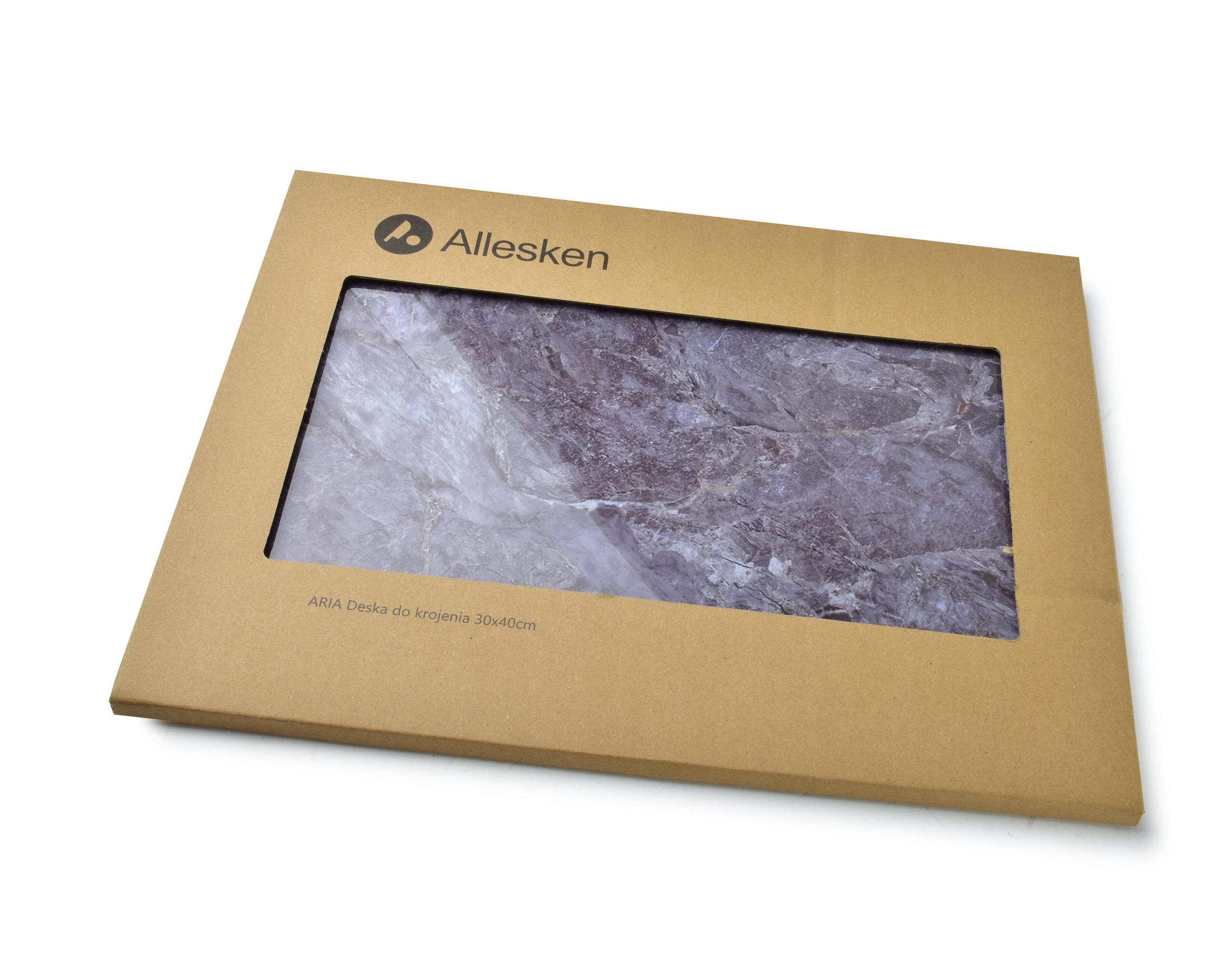 SCHNEIDEBRETT Aria Grau 40/30/2 cm Glas - Grau, Glas (30/40cm) - Mondex
