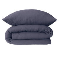 BETTWÄSCHESET Molly - Musselin - 2-teilig - 135 x 200 cm - Indigo - Dunkelblau, Textil (135/200cm) - SCHIESSER