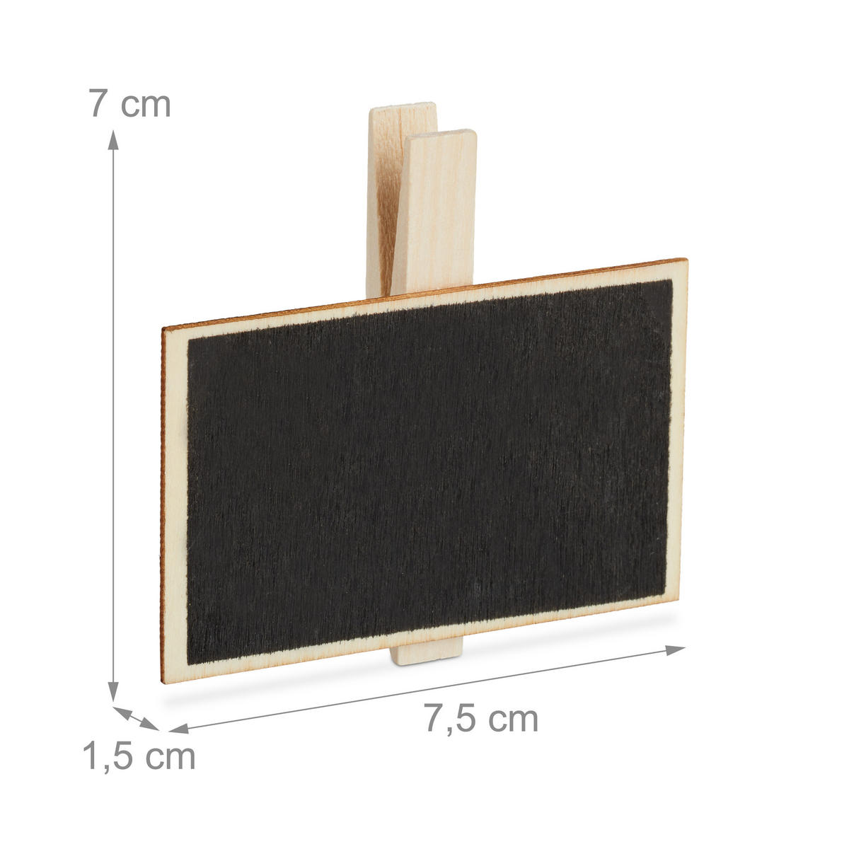 20XKOPČE - svijetlo smeđa, drvo (7.5/7/1.5cm) - Relaxdays