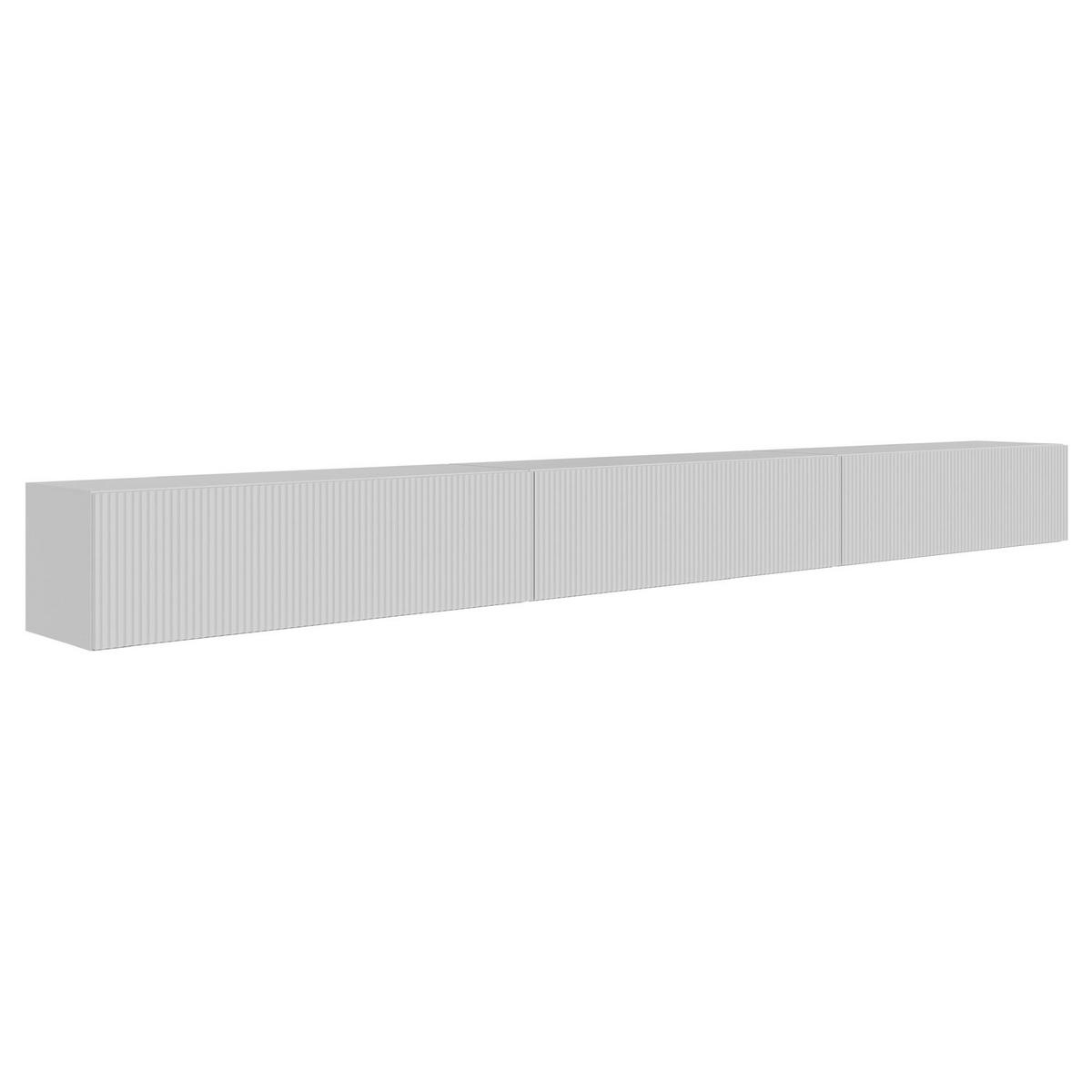 TV-LOWBOARD Veldio hängend Weiß 300/28/32 cm - Weiß, Holzwerkstoff (302.4/28.5/31.6cm) - Selsey