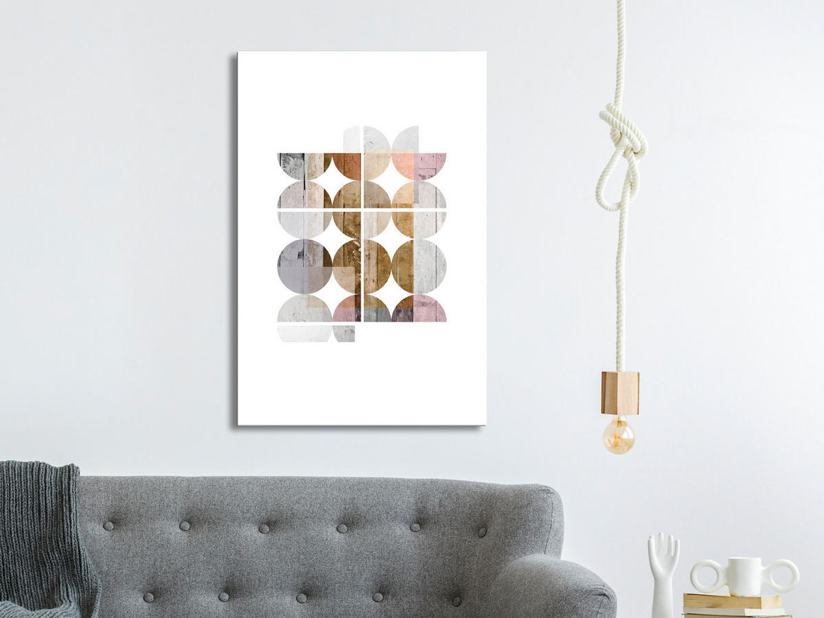 KUNSTDRUCK Bunt 60/90 cm - Multicolor/Weiß, Textil (60/90cm) - KUNSTLOFT