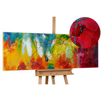 ÖLGEMÄLDE 150/50 cm - Multicolor, Holz/Textil (150/50cm) - KUNSTLOFT