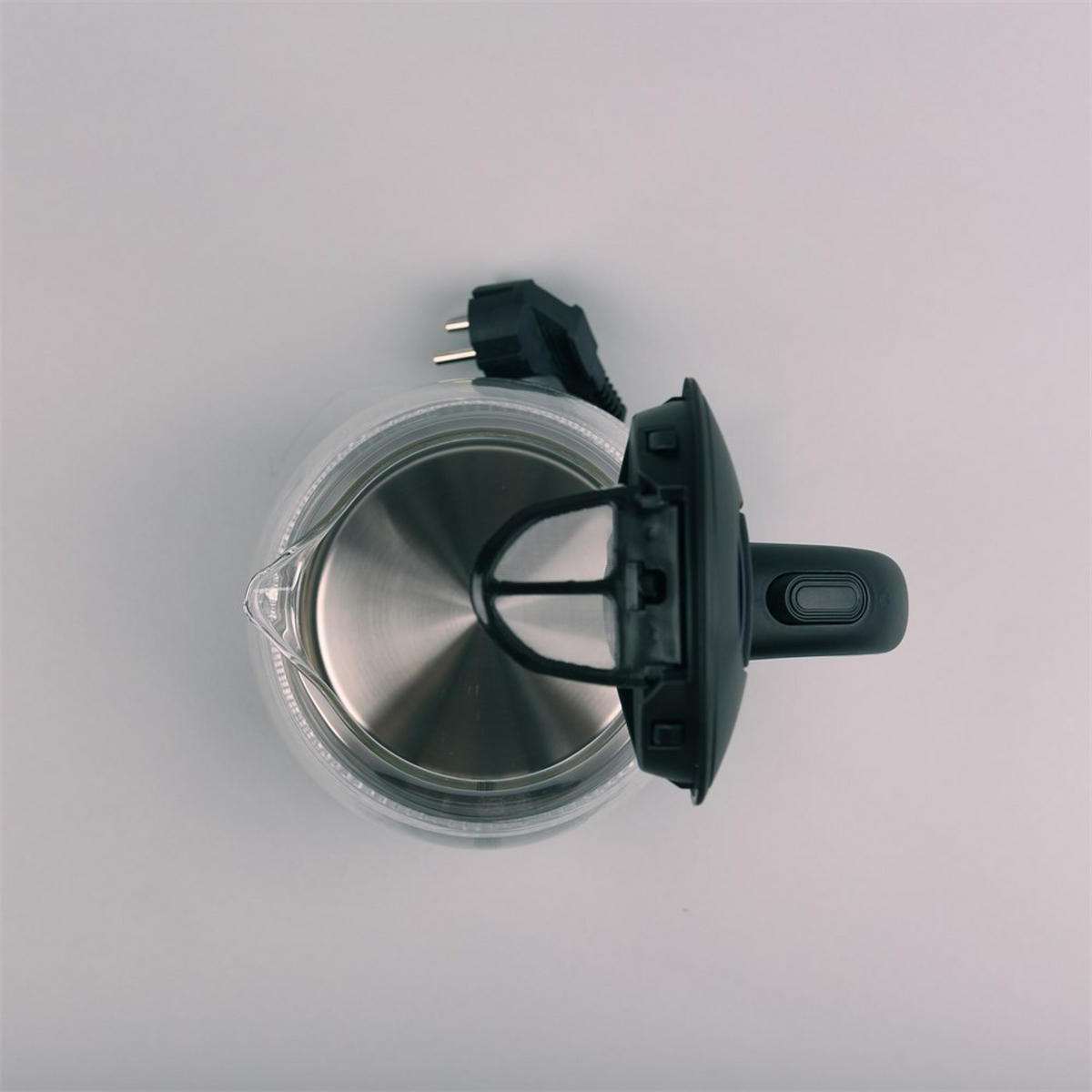 WASSERKOCHER ELEKTRISCH Schwarz 18.5/14.5/19.3 cm MR055BLACK - Schwarz, Glas (14.5/19.3/18.5cm) - Maestro 