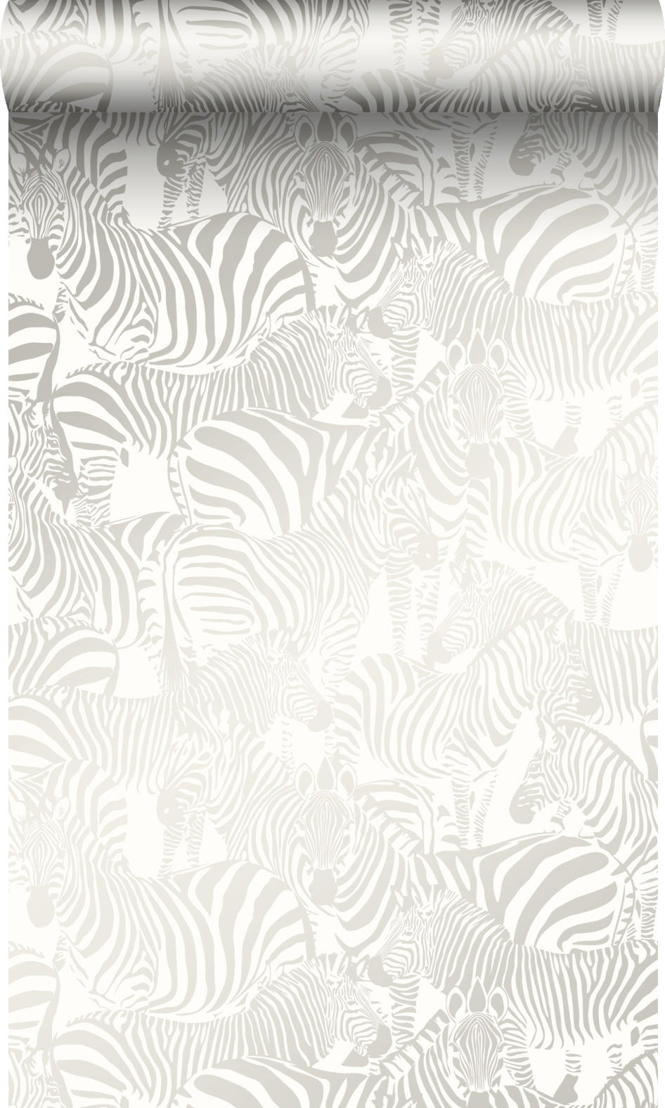 TAPETE Zebras 53 cm x 10.05 m - Grau, Papier (53/0.1cm) - Origin Wallcoverings