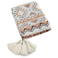 STRICKDECKE – 130 x 160 cm – Beige - Beige, Textil (80/120cm)