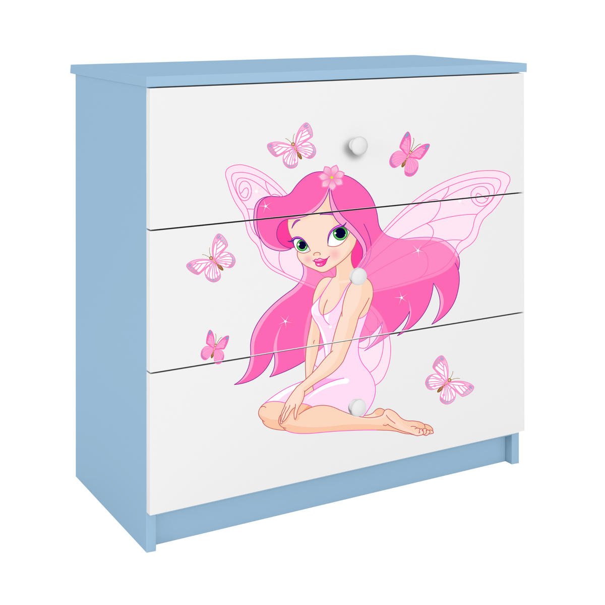 KOMMODE Babydreams Elfe II 81/81/41 - Blau, Holzwerkstoff (81/81/41cm) - RAUMHIRSCH FURNITURE
