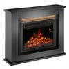 ELEKTROKAMIN 2000W rechteckig schwarz mit Flammeneffekt - Schwarz, Holz (100/82/28cm) - Juskys
