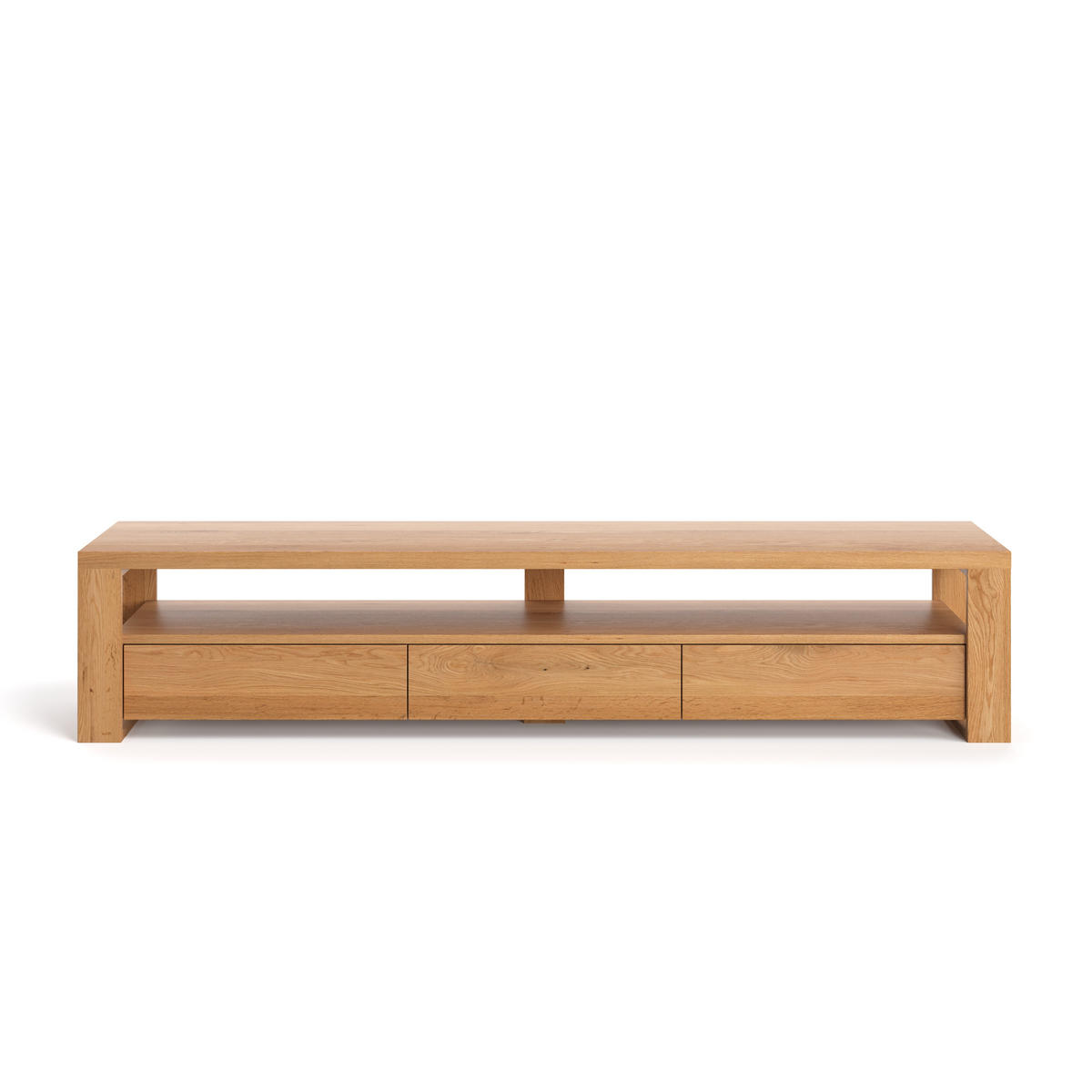 TV-SCHRANK Harmony aus massivem Eichenholz 180 cm - Eichefarben/Naturfarben, Holz (180/45/50cm) - Danzz