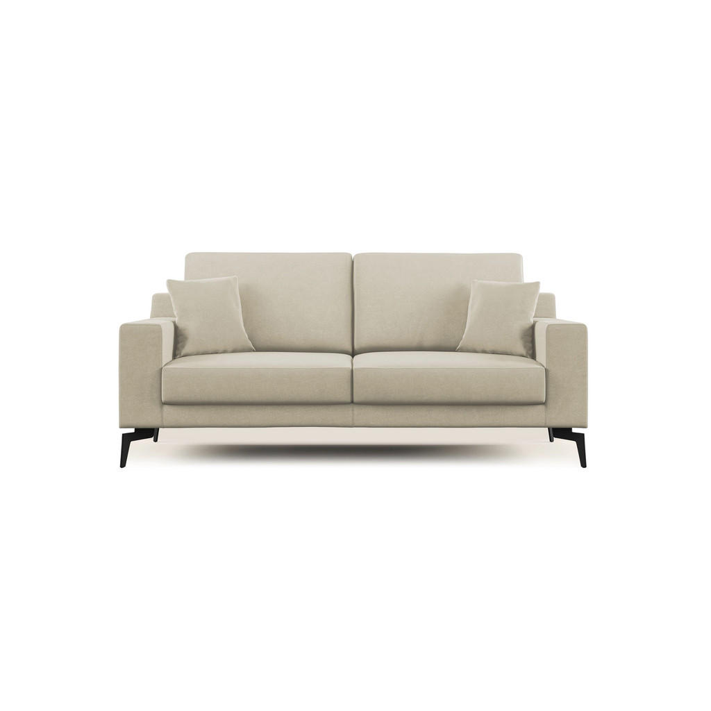 Thumbnail - Divani.store Linearsofa, Creme, Textil, 186x95x91 cm, Wohnzimmer, Sofas & Couches, Sofas