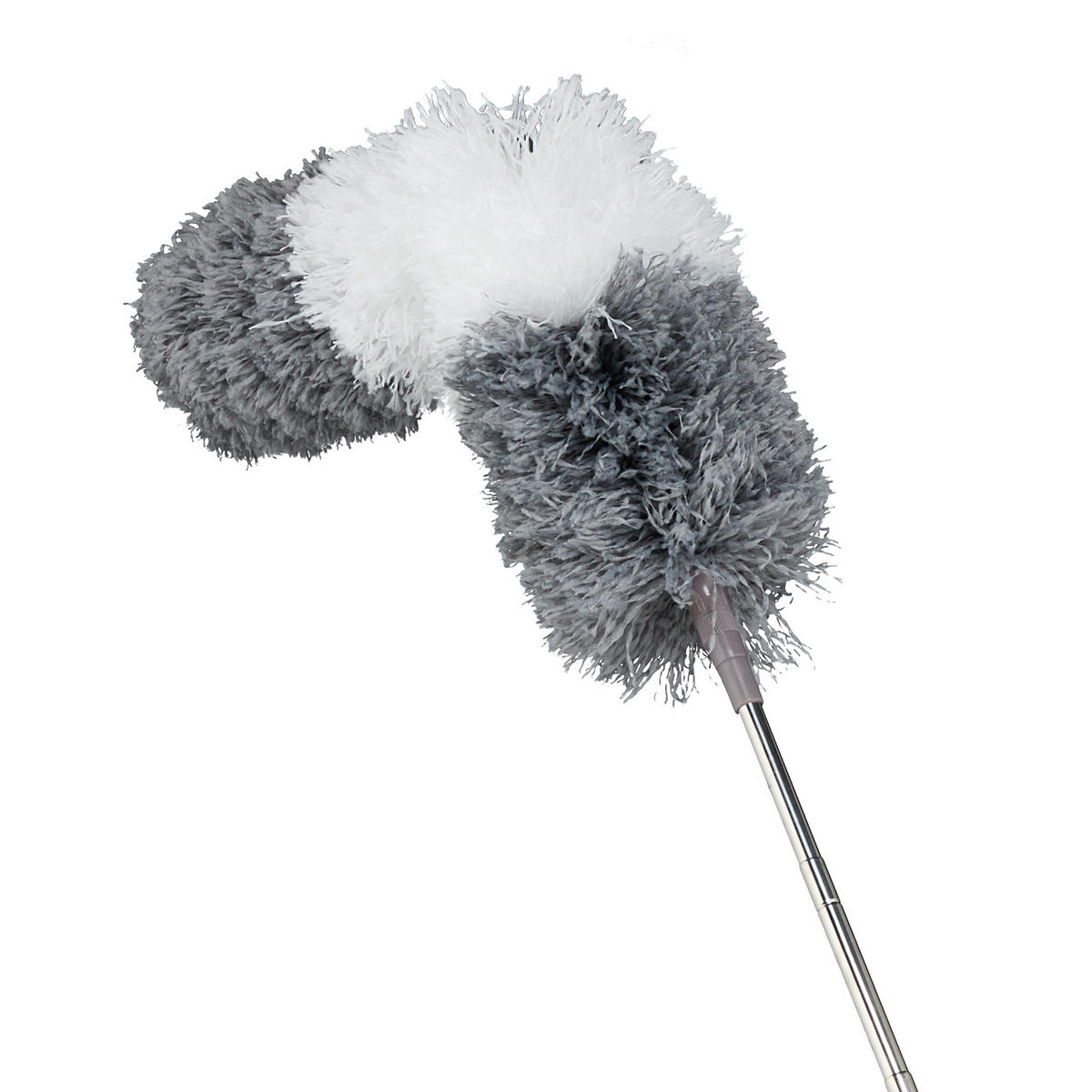 5-TLG.STAUBWEDEL-SET - Grau, Kunststoff/Textil (9/250/9cm) - Relaxdays