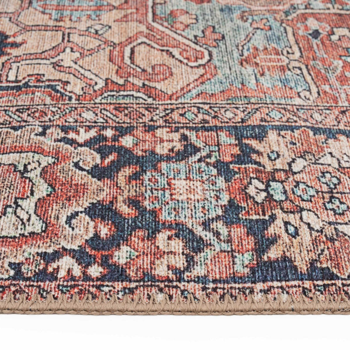 FLACHWEBETEPPICH Savanna Rot - Rot, Textil (240/330cm) - Kukoon Rugs