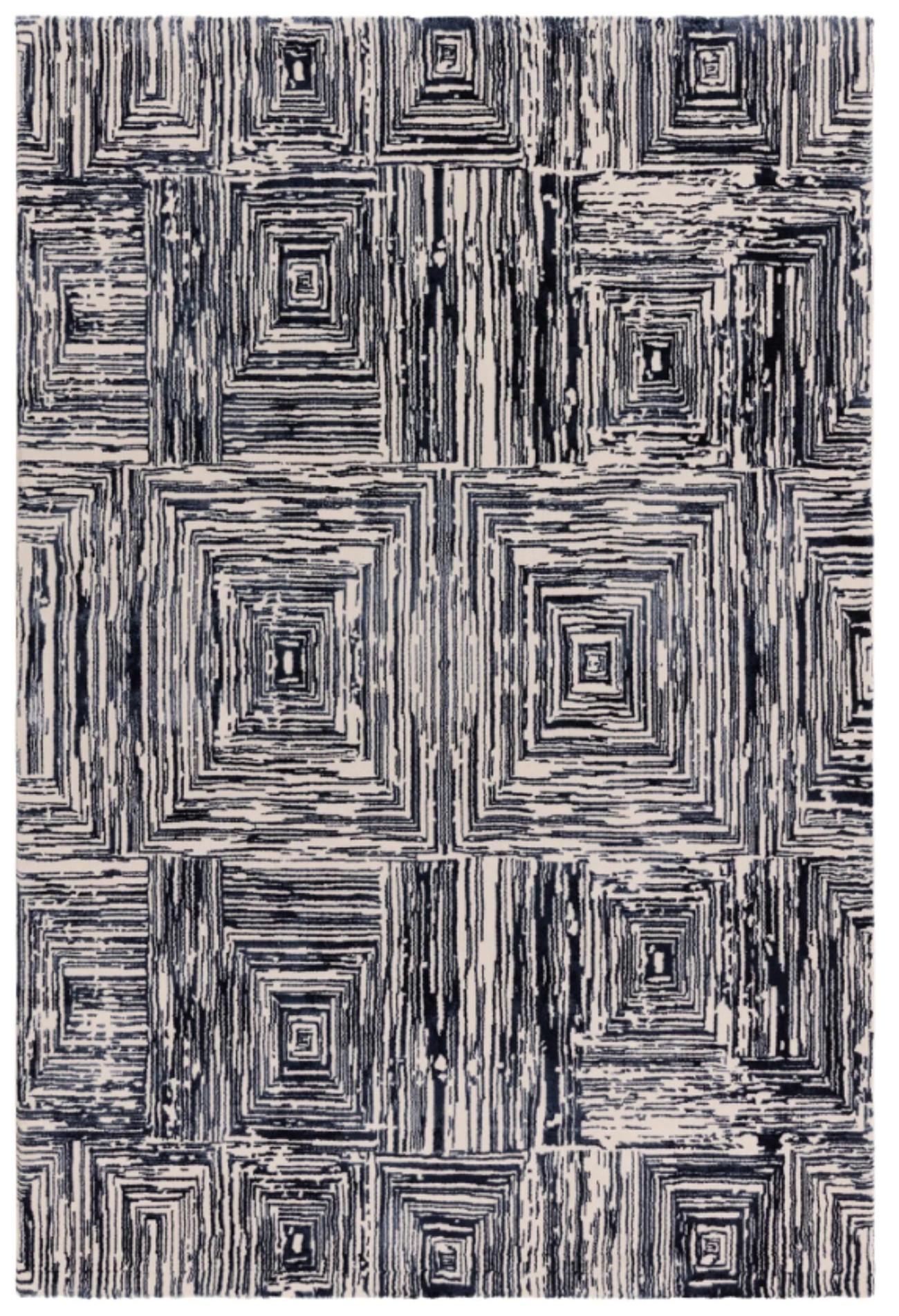 TEPPICH modern Wohn-/Schlafzimmer ZUKA SKETCH Blau 120 x 170 cm - Blau, Textil (120/170cm) - Novatrend