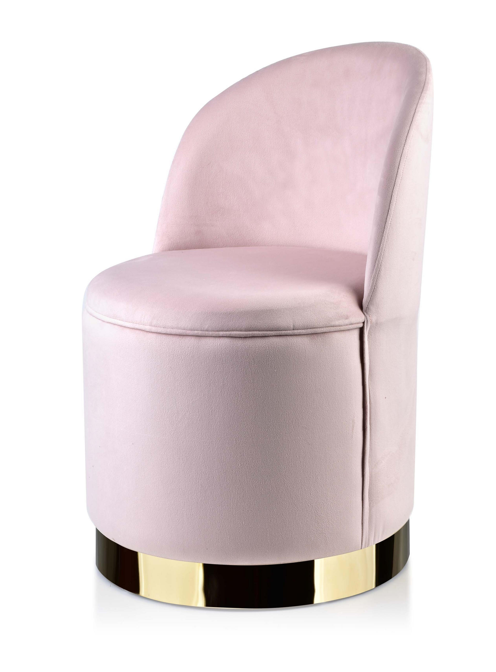 VELOUR-SESSEL Modernes Renee Rosa 49/53/73 cm Textilien - Rosa, Textil (53/73/49cm) - Mondex