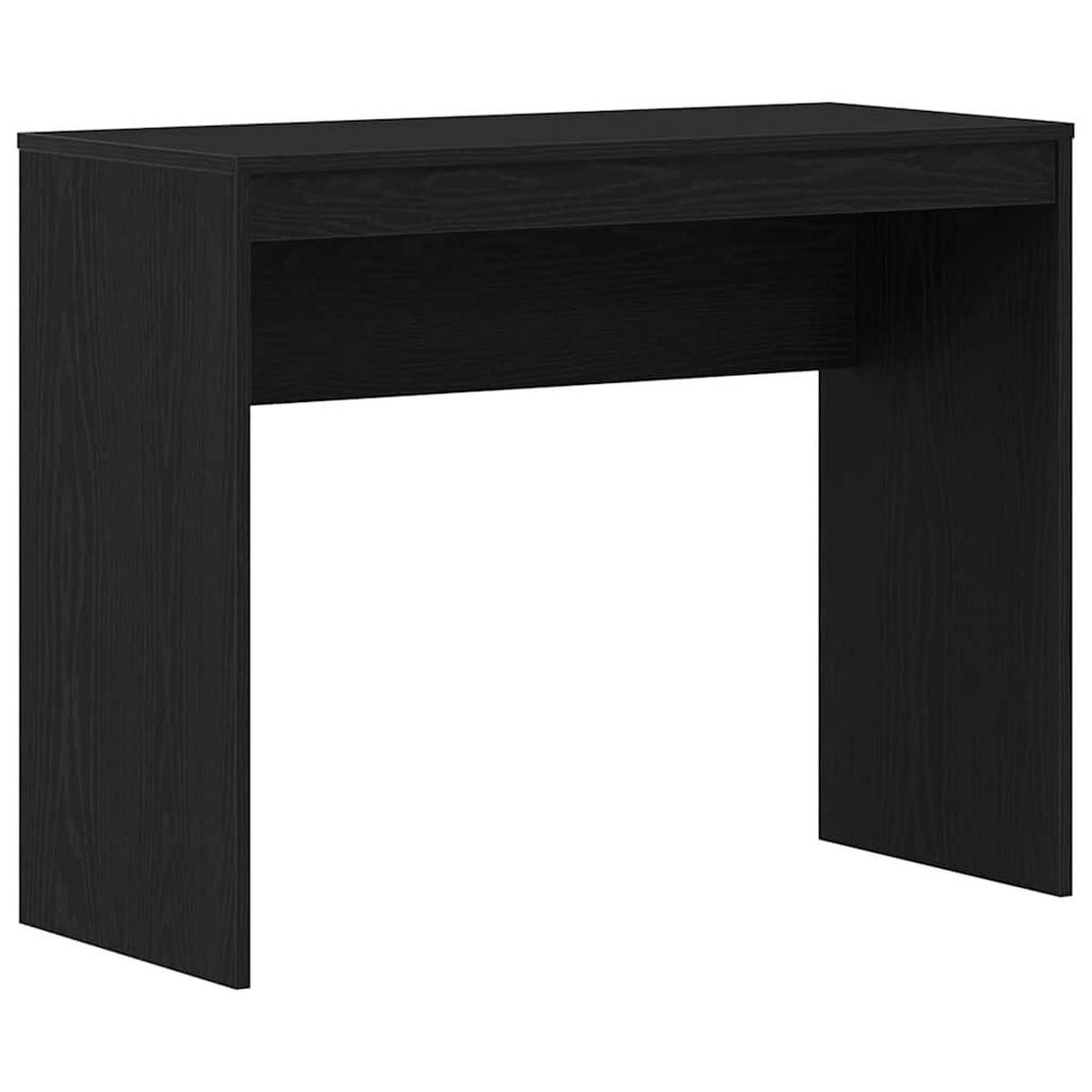 SCHREIBTISCH Modern 90/40/72 cm aus Holzwerkstoff Schwarze Eiche Dekor - Schwarz, Holz (40/90/72cm) - vidaXL