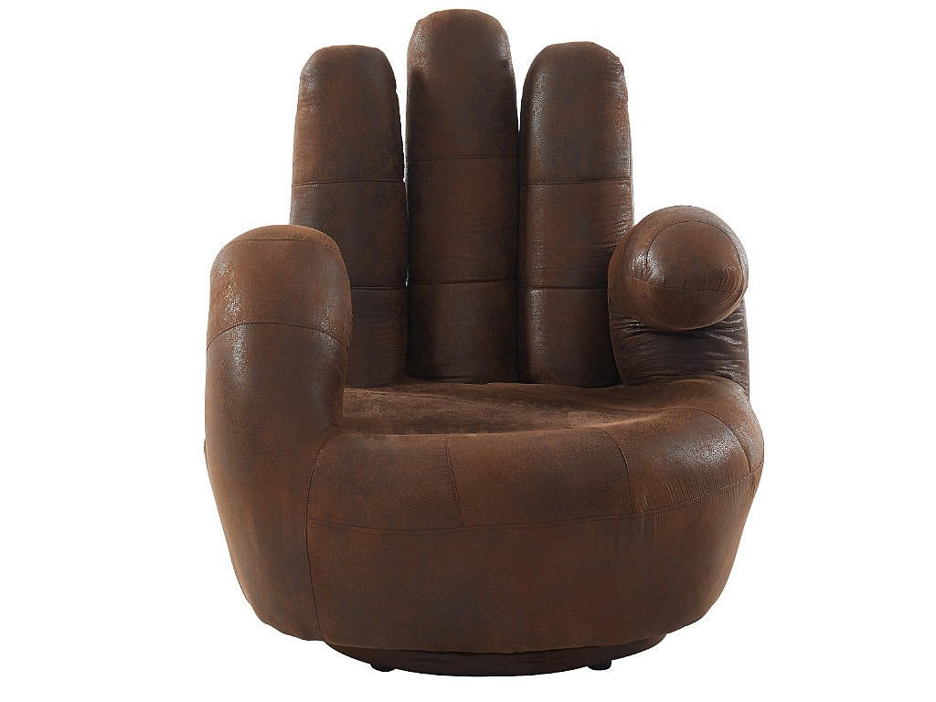 SESSEL mit gerader Rückenlehne - 1 Person - Stoff, Stoff - Braun - Braun, Textil (82/89/78cm) - Vente-Unique