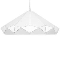 HÄNGELEUCHTE Nevola 27/27/112 cm - Weiß, Metall (27/27/112cm) - Beliani