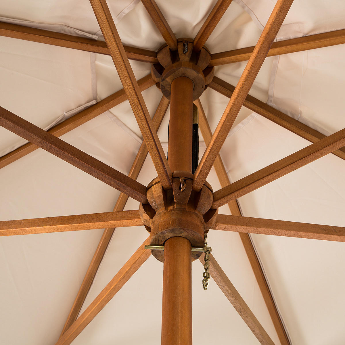 SONNENSCHIRM - Beige - Beige, Holz/Textil (270/270cm) - home24