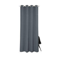 BLICKDICHTER ÖSENVORHANG Dove Signature - Anthrazit, Textil (140/0.5/245cm) - Tom Tailor