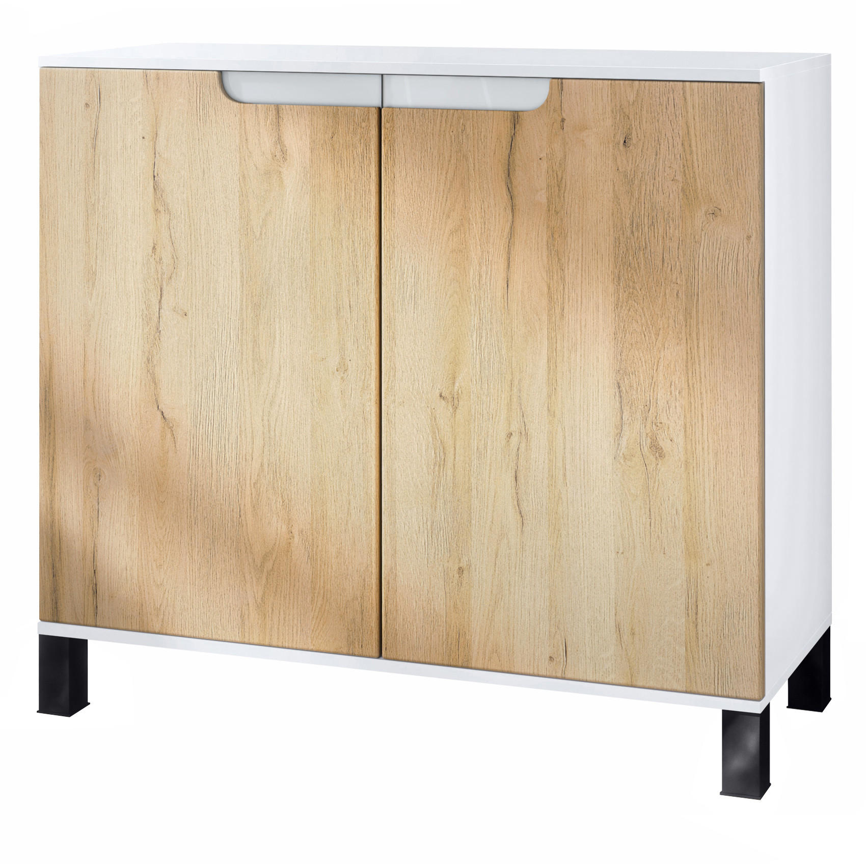 KOMMODE Sylt Eiche Natur - Eichefarben, Holzwerkstoff (92.5/84.5/35cm) - Vladon