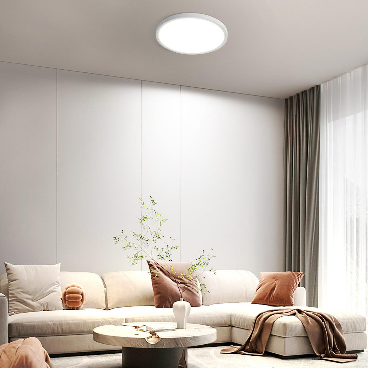 LED-DECKENLEUCHTE Malatesta 18/18/2.6 cm - Weiß, Kunststoff (18/18/2.6cm) - Nettlife