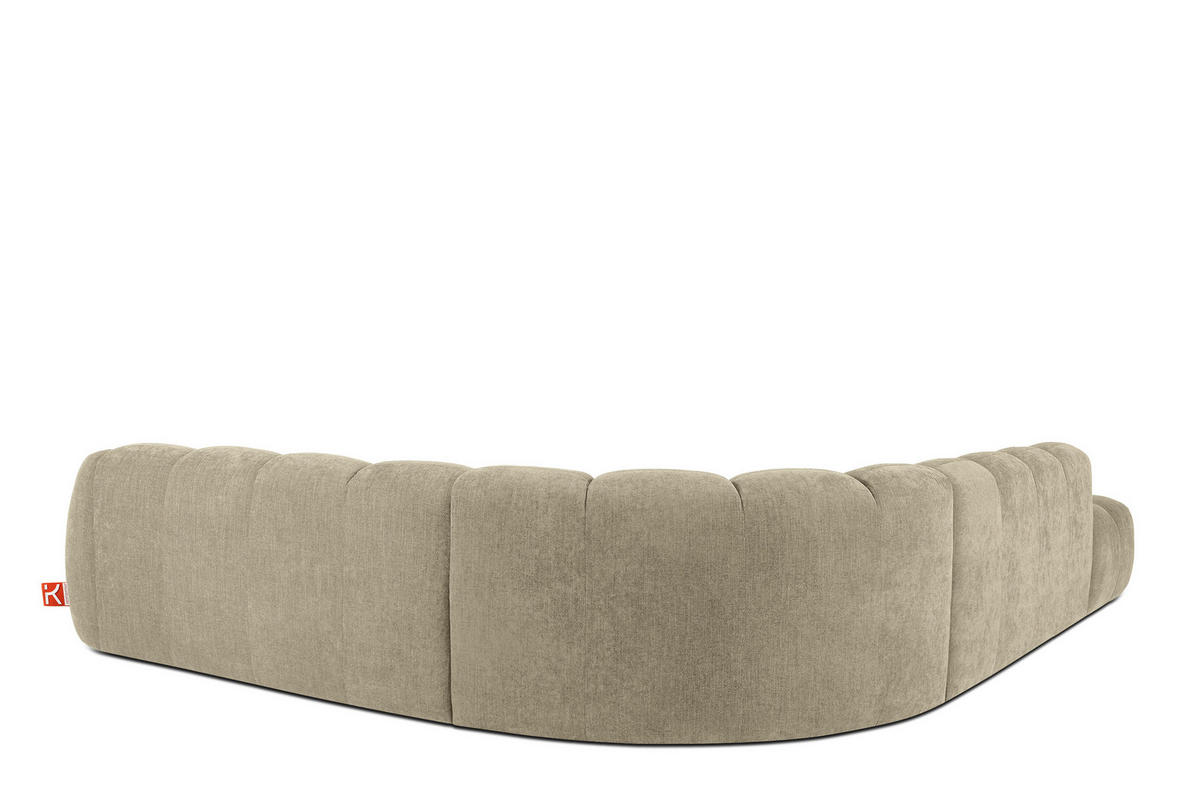 ECKSOFA LINKS FLAVA, Sandfarben - Sandfarben, Holz/Holzwerkstoff (310/354cm) - KONSIMO®