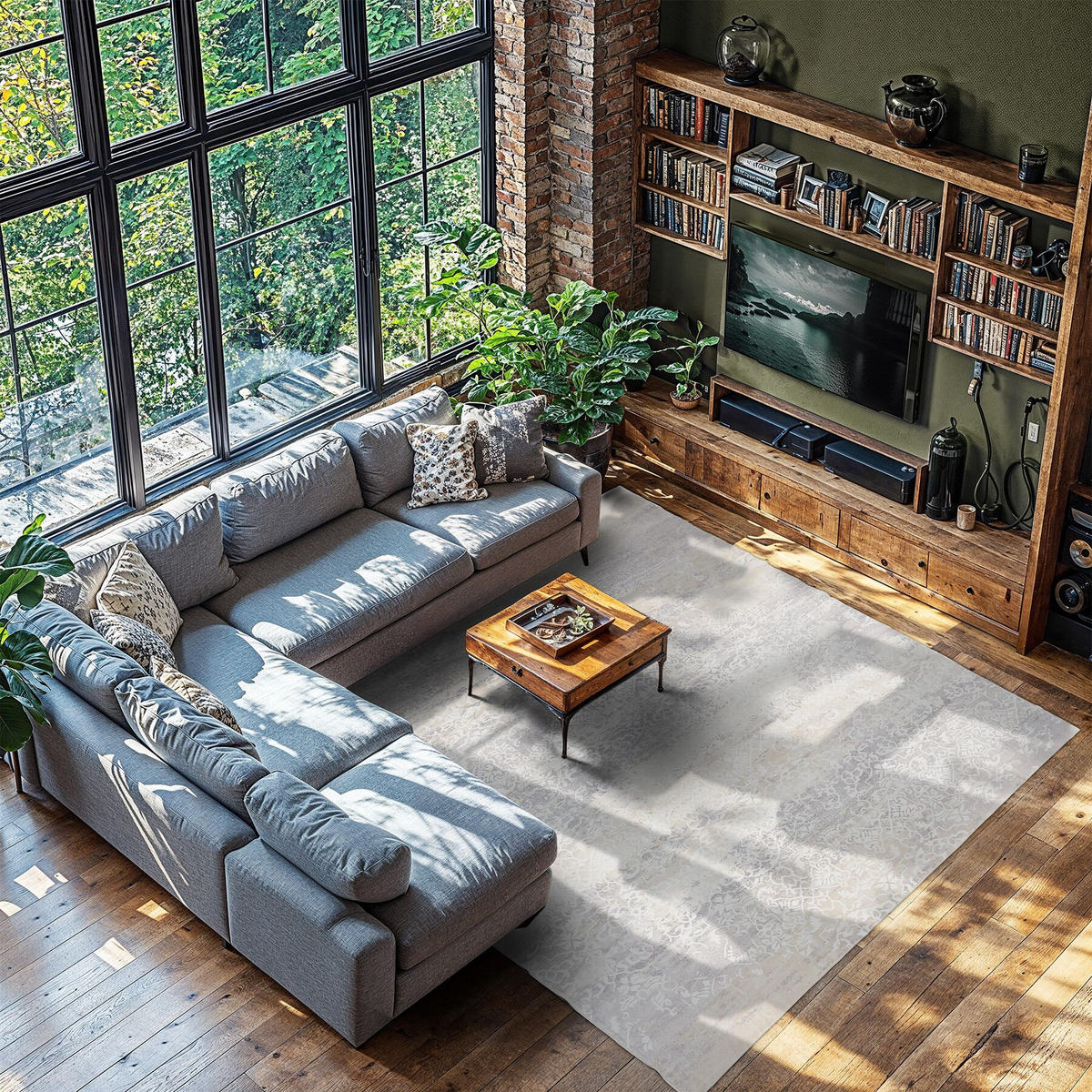 TEPPICH Vintage Design Dalia,rutschfeste Unterfläche,beige - Beige, Textil (240/340cm) - tectake