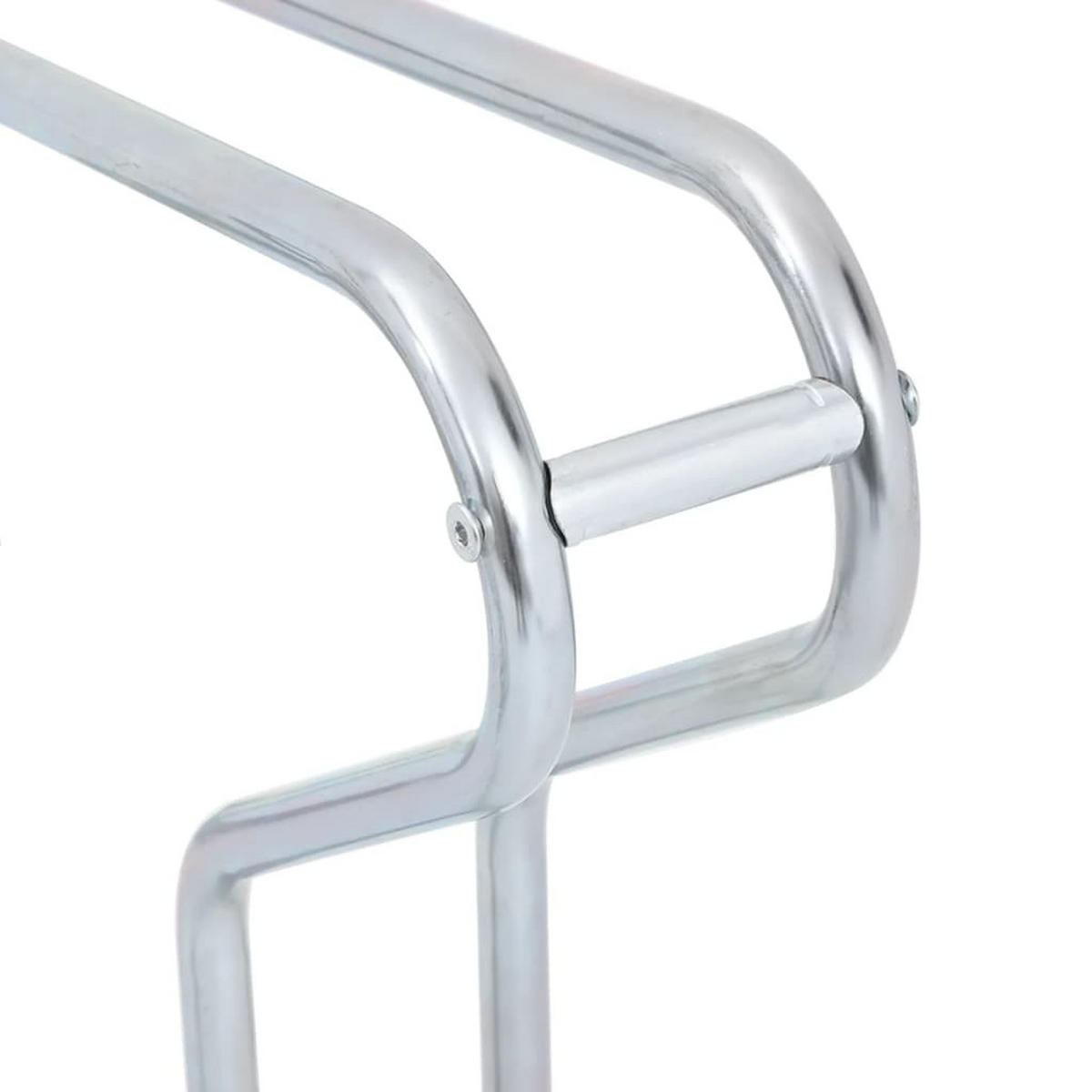 FAHRRADSTÄNDER Für 5 Fahrräder Freistehend Verzinkter Stahl - Silberfarben, Metall (41/42/134cm) - vidaXL