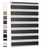 DOPPELROLLO 120/155 cm, Schwarz - Schwarz, Textil (120/155cm)