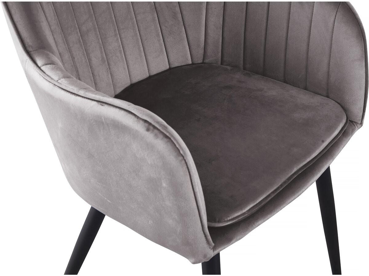 STUHL & BARHOCKER velma Grau - Grau, Textil (57/80/56cm) - Habitat Garten