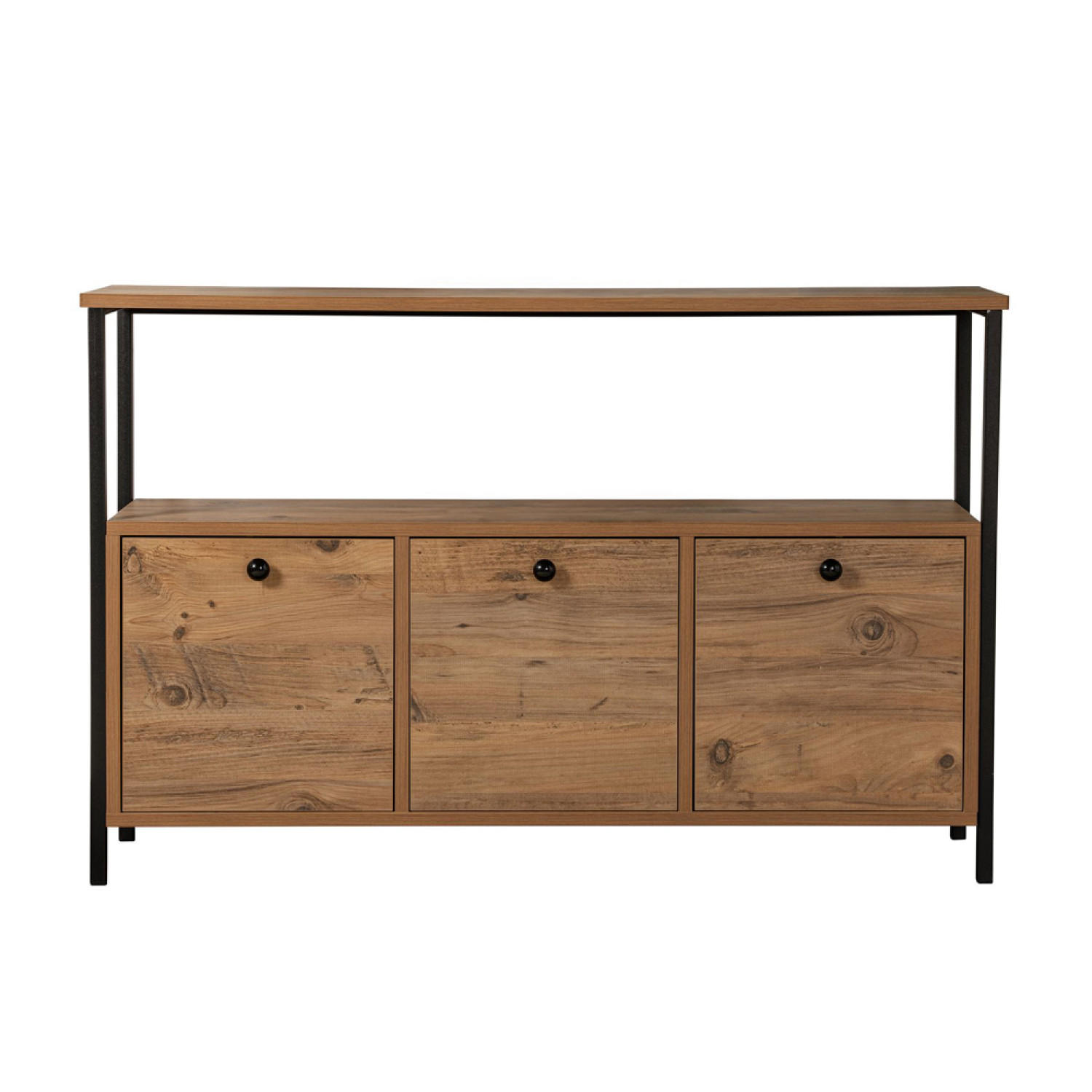 KONSOLE Solis Braun 120 x 77 cm - Braun, Metall (120/29/77cm) - Concept Usine