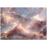 FOTOTAPETE Marmor Abstrakt Rosa 254x184 cm - Multicolor, Textil (254/184cm) - Wallarena