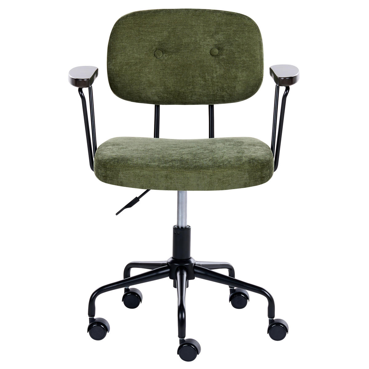 KANCELÁŘSKÁ ŽIDLE Látka Zelená Algerita - zelená barva, textil (62/77/62cm) - Beliani