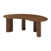 COUCHTISCH mit Walnussfurnier - Dunkles Naturholz - CALYNOR - Naturfarben, Holz (120/70/40cm) - Vente-Unique