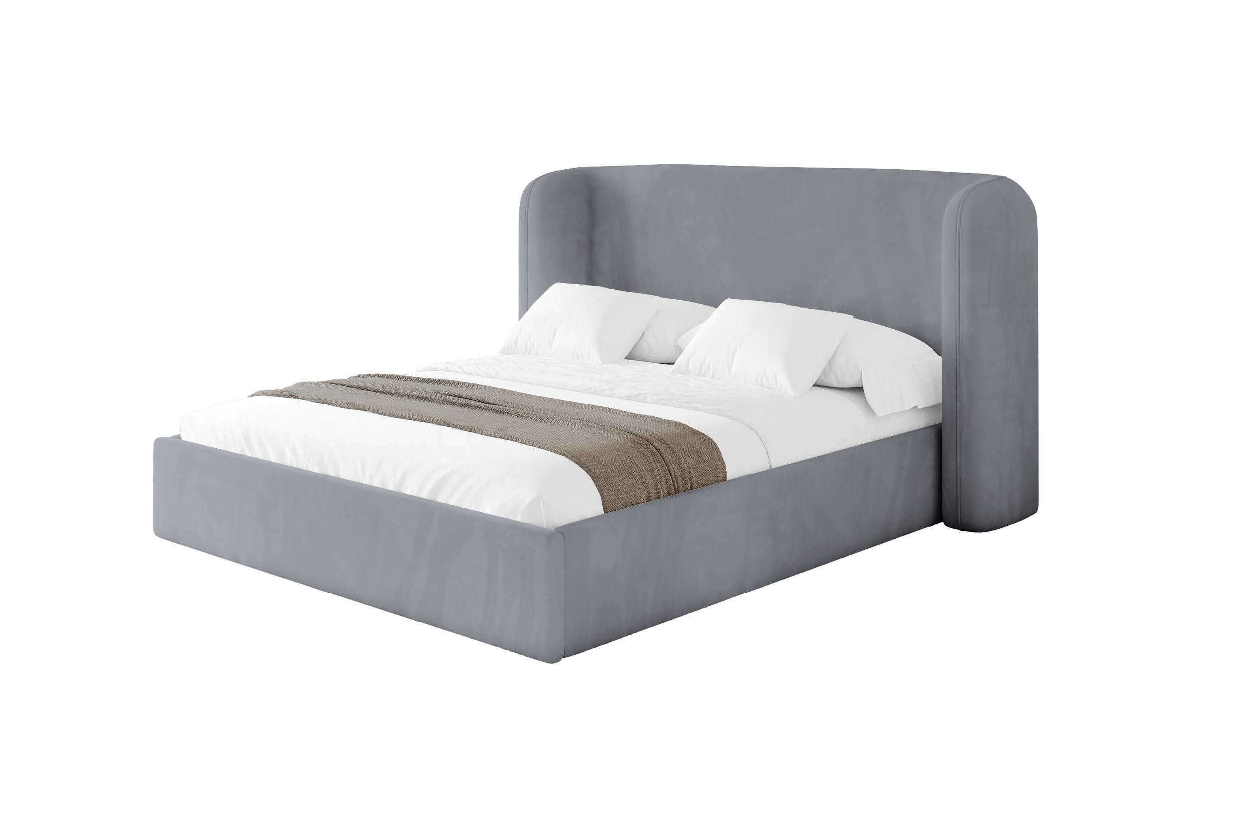 Altdecor Polsterbett Grau 140x200 cm
