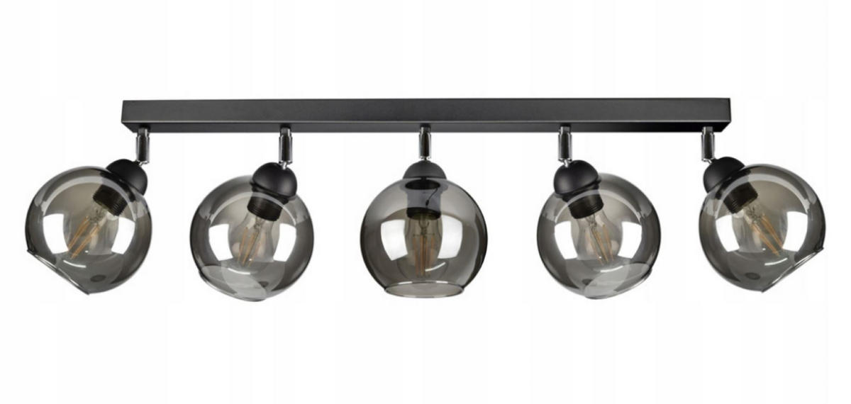 DECKENLEUCHTE HAGEN - Schwarz, Glas/Metall (15/95/21cm) - kiki design