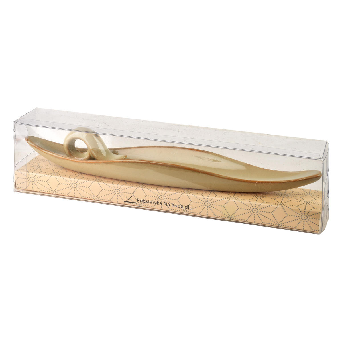 PODSTAVKA NA KADIDLO, keramika, krémová, 23x4,5x2 cm - béžová, keramika (4/6/23.5cm) - Mondex