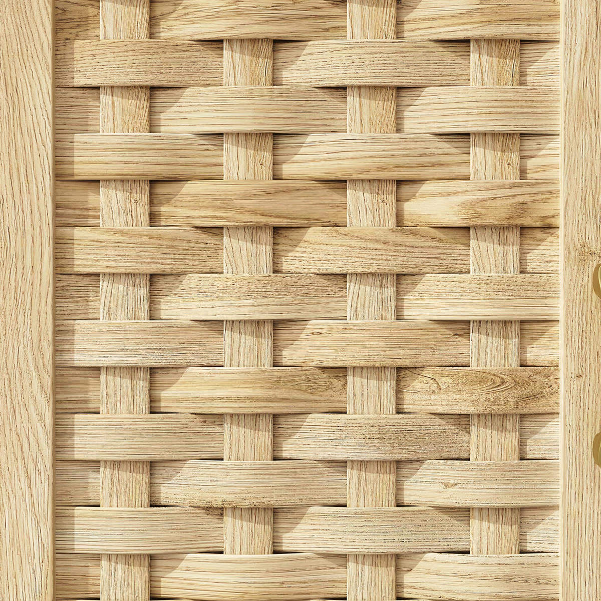 HOCHSCHRANK mit LED 120 x 40 x 180 cm MDF Glas Natural - Braun, Glas (40/180/120cm) - Meubliv