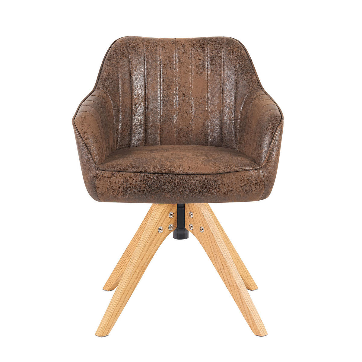 ARMLEHNSTUHL Mika-Finn 2er-Set - Honigeiche/Braun, Eichenholz/Holz (60/82/61cm) - DUBI Möbel