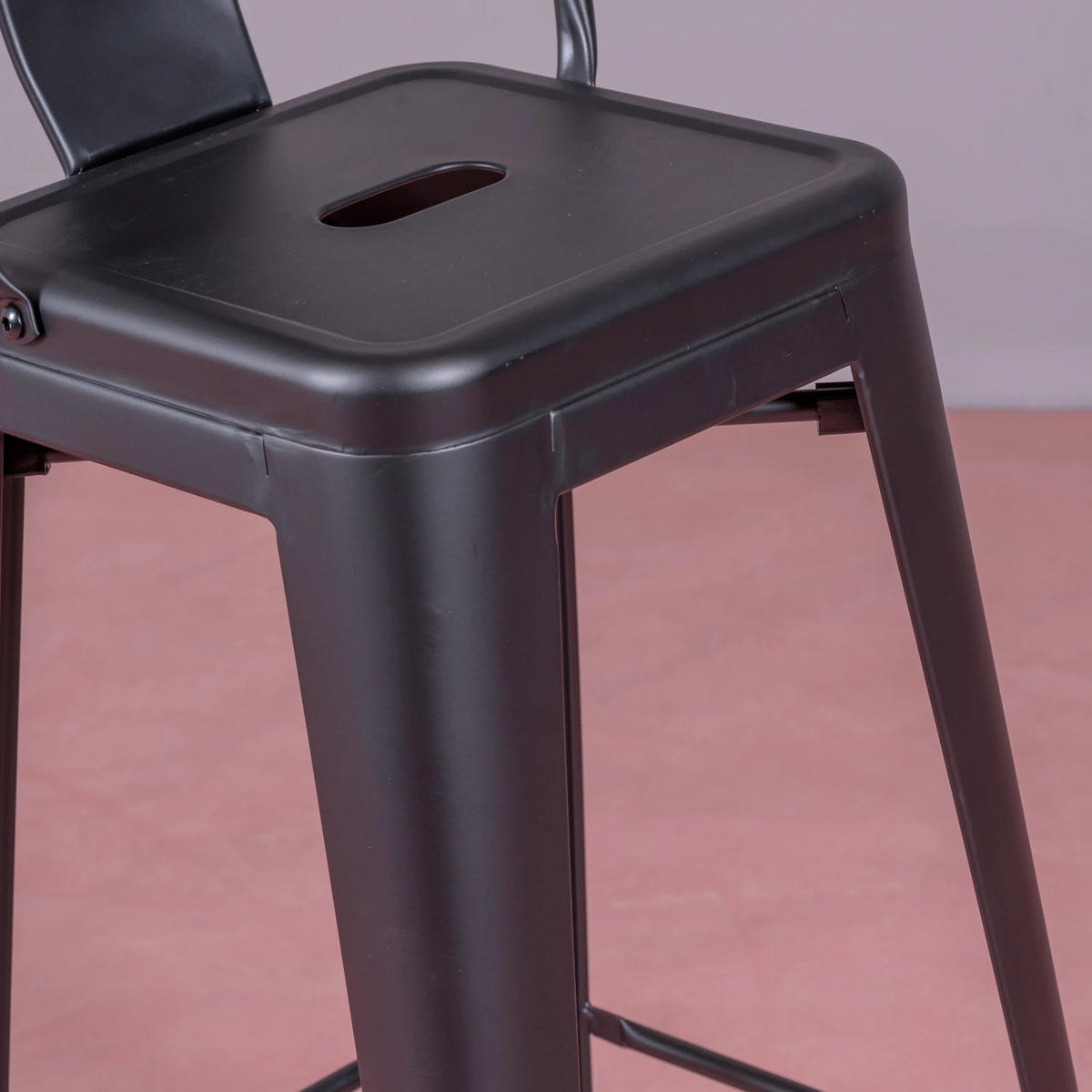 HOCKER Metall Schwarz - Schwarz, Metall (43/120/43cm) - Nest Dream
