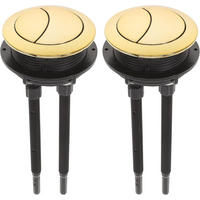 WC-SPÜLTASTE, Doppelstift, Gold, Durchmesser 5.8cm,2er-Pack - Goldfarben, Kunststoff (6/15/6cm)