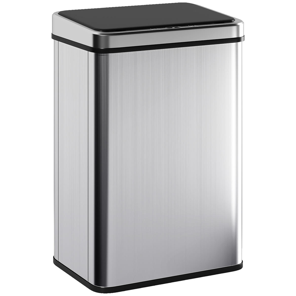 MÜLLEIMER DE-08947 40 L, automatisch mit Soft-Close Silber - Silberfarben, Kunststoff (26/55/35.5cm) - ComfortXL
