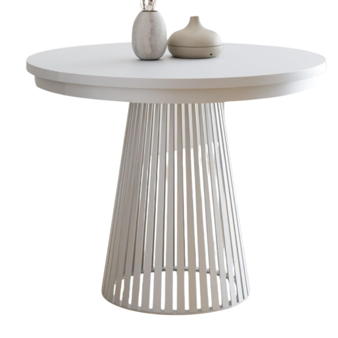 ESSTISCH ausziehbar 100-180 Weiß - Weiß, Holzwerkstoff (100/100/77cm) - Compleo24