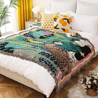 DECKE – 130 x 160 cm – Wendbares Farbschema – Decke mit Quasten - Türkis/Multicolor, Textil (160/130cm)