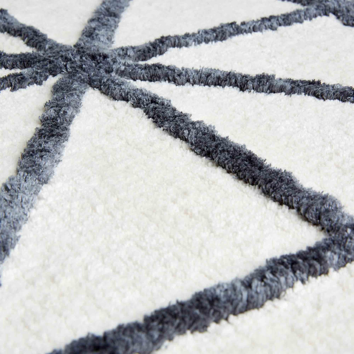 KÚPEĽŇOVÁ rohož BARBADOS GRAFIK - biela, textil (60/90cm) - Schöner Wohnen