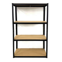 SCHWERLASTREGAL 90x40x180cm - Schwarz, Metall (90/180/40cm) - QUICK STAR